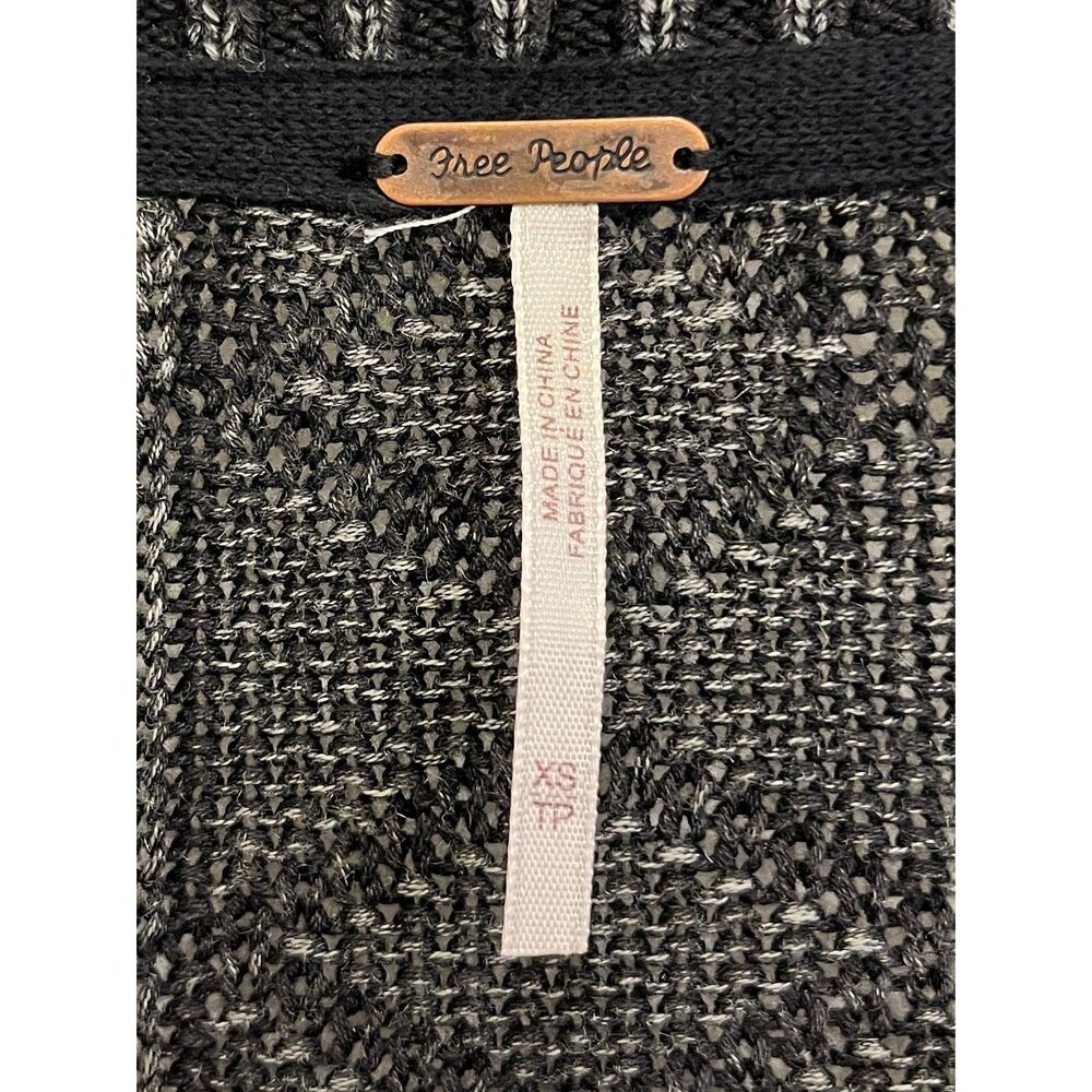 Free People Gray Blue All Washed Out Cable Knit Duster Cardigan  Women's Size XS - Picture 4 of 11